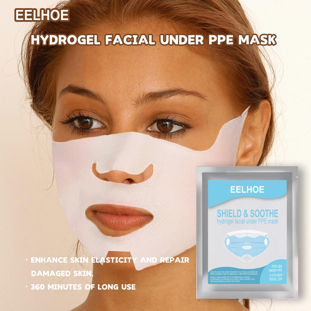 Cooling Hydrogel Face Mask for Outdoor UV Protection