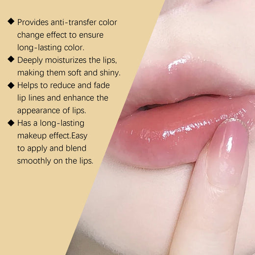 Color-Changing Lip Balm for Glossy, Rosy Moisturized Lips