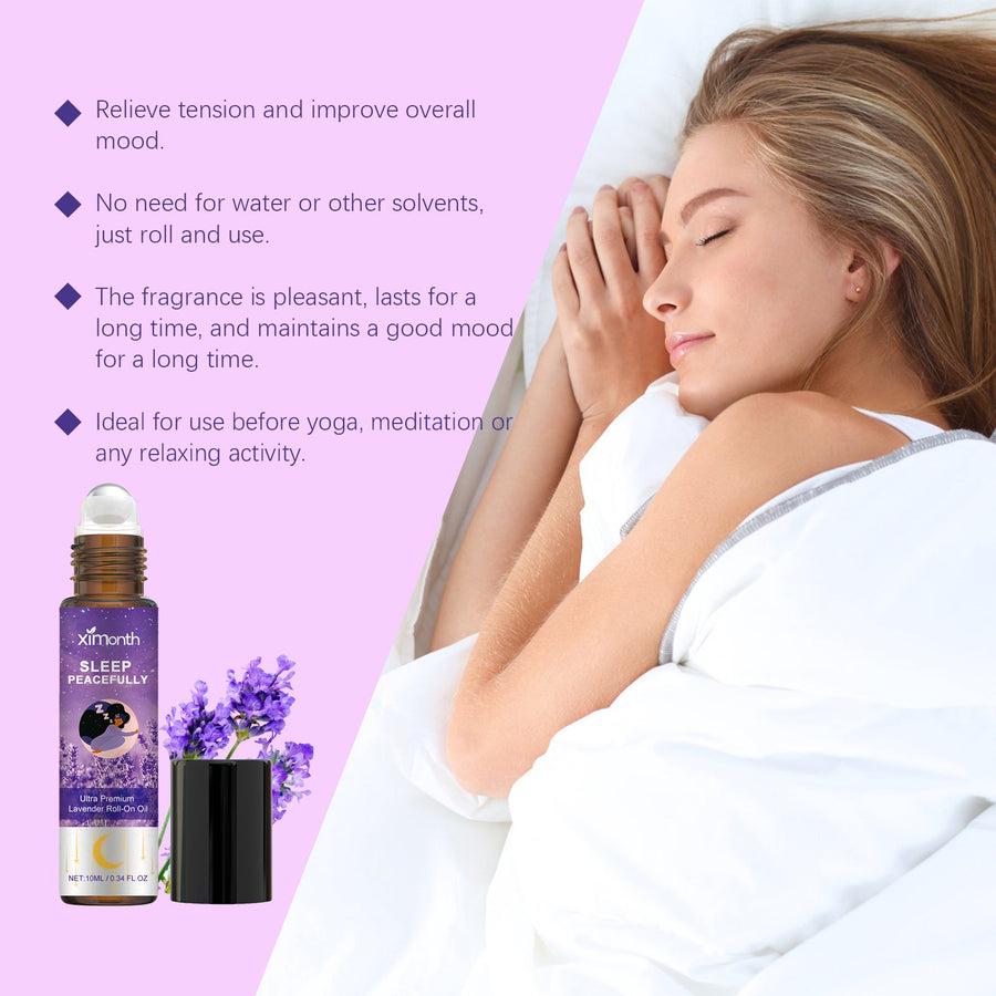 Lavender Sleep Roll-On Oil — Deep, Peaceful Sleep & Tension