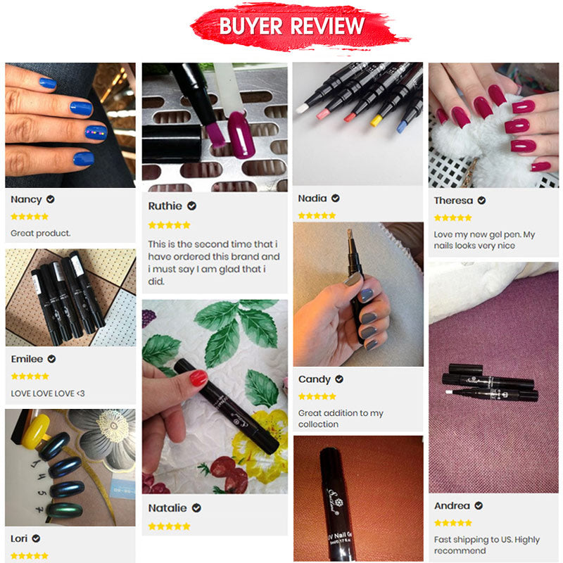 3‑in‑1 Gel Nail Pen — 60 Colors, Salon‑Quality Manicure