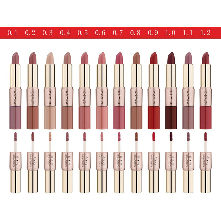2-in-1 Matte Lipstick Duo for Versatile Everyday Looks