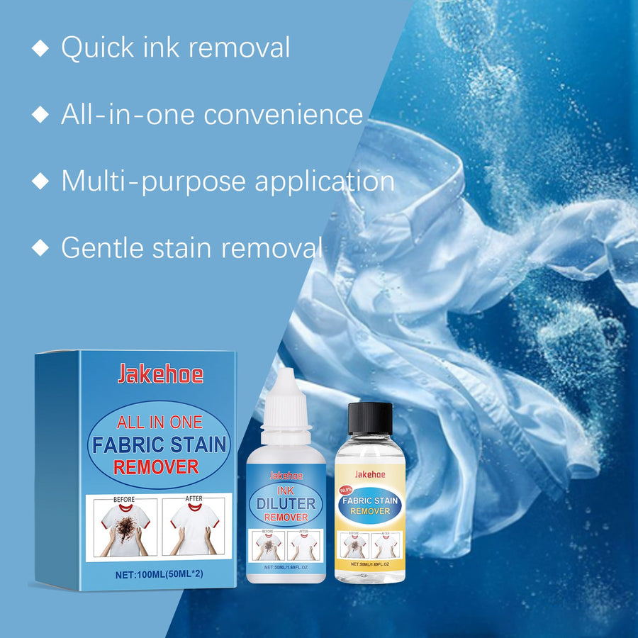 Jakehoe Fabric Stain Remover — Lifts Ink, Oil & Set-In Stains