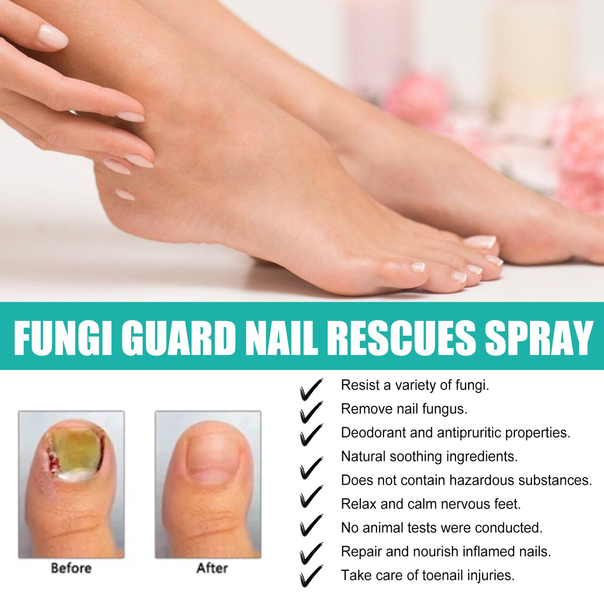 Natural Toenail Care Spray, Gentle