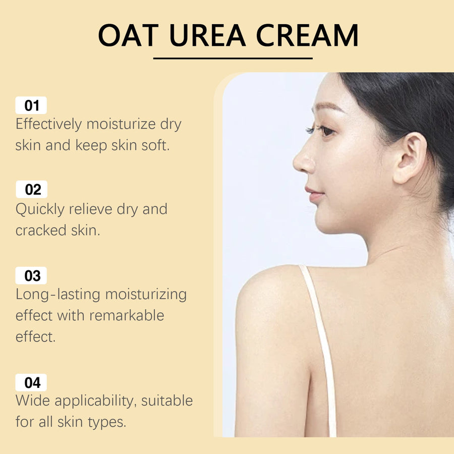 Oat Urea Cream for Rough, Dry, Cracked Skin Relief