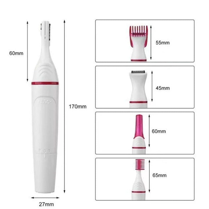 Women's Electric Eyebrow Trimmer — 5-in-1 Shaver & Groomer