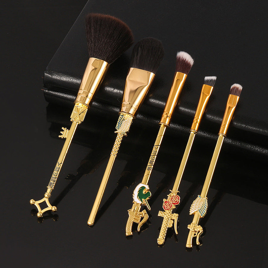 Attack on Titan Makeup Brush Set — 5 Cosplay Brushes