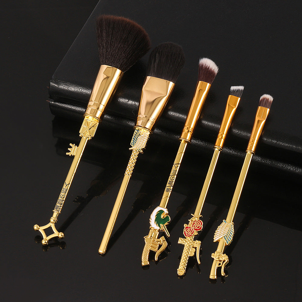 Attack on Titan Makeup Brush Set — 5 Cosplay Brushes