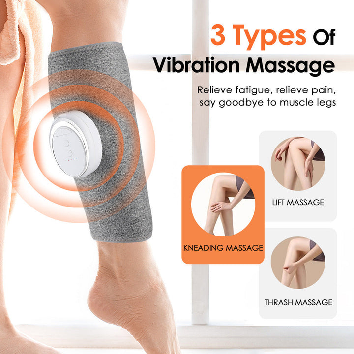 Leg Air Compression Massager — Dual Airbag Squeeze & Heat