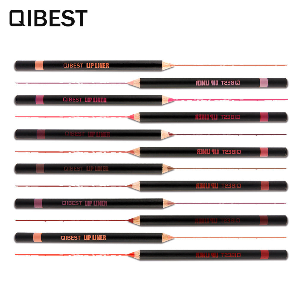 Waterproof Lip Liner Set, 12 Shades for Precise Definition