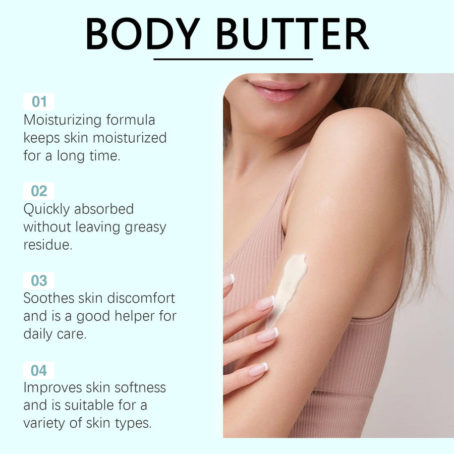 Body Butter For Dry Winter Skin, Non-Greasy Moisture