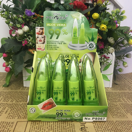 Aloe Vera Color-Changing Lip Balm for Soft Pink Lips