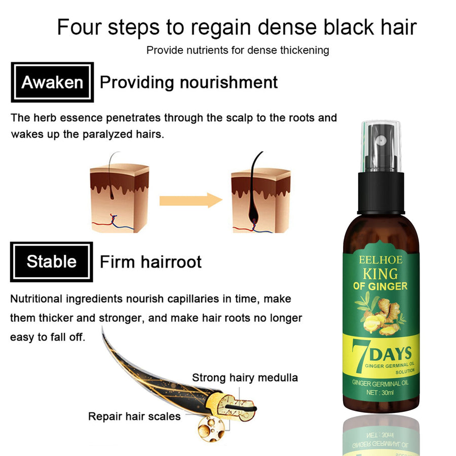 Ginger Hair Spray for Stronger, Fuller-Looking Hair