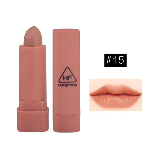 Matte Lipstick Set With Mirror, 6 Nude & Rose Shades