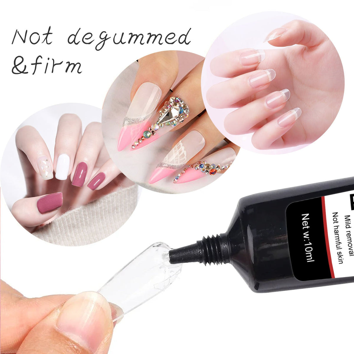 Nail Art Adhesive — Crystal-Clear Bond Without UV Lamp