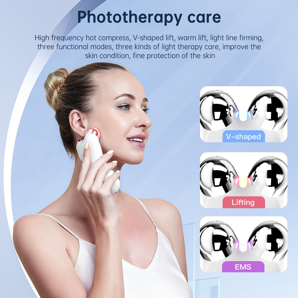 EMS Face Lifting Roller — Sculpted Jawline & Firmer Skin