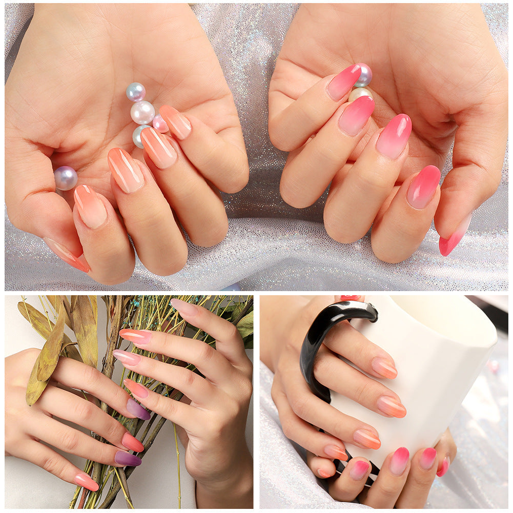 Quick-Building Poly Extension Gel — Heat-Activated Ombre