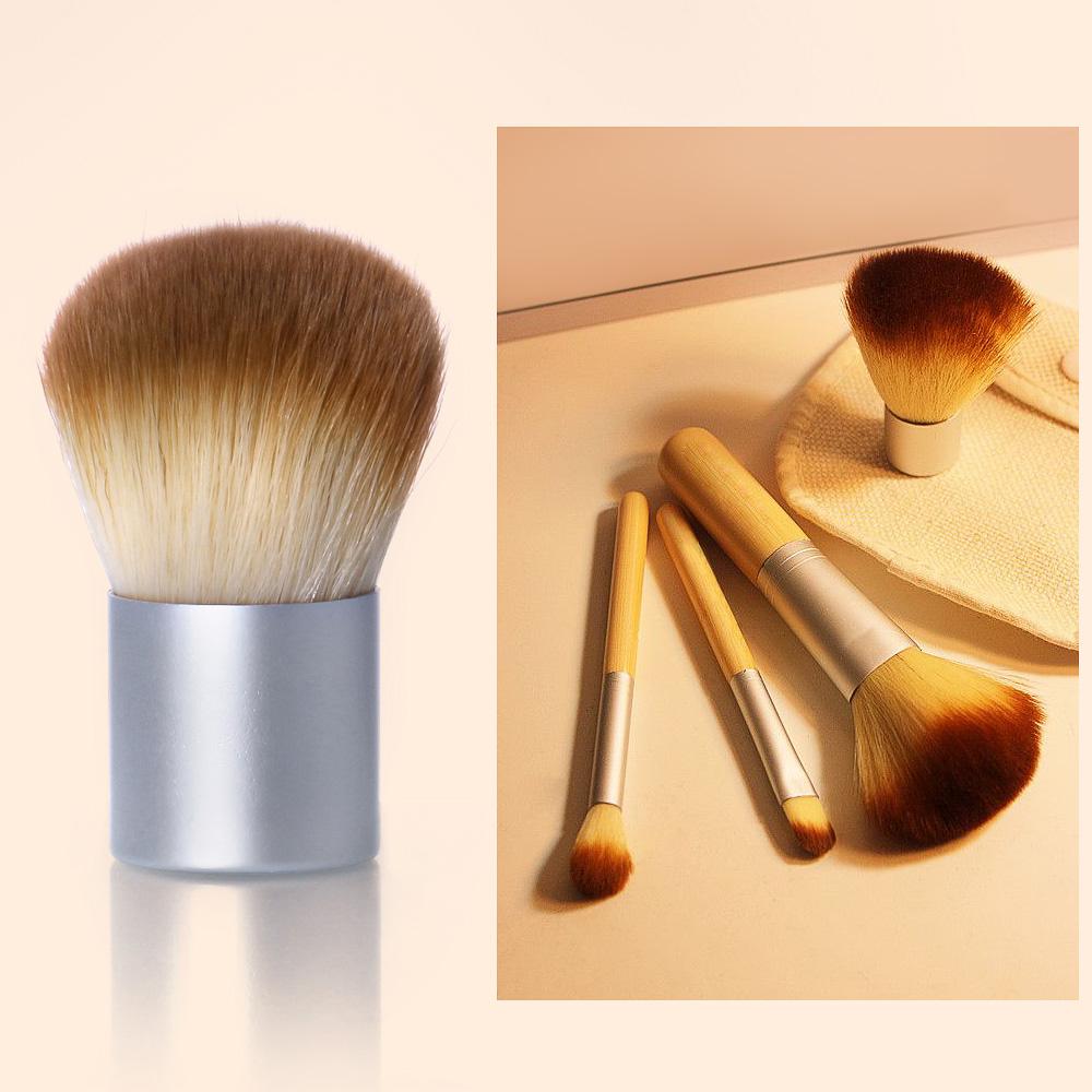 4-Piece Bamboo Makeup Brush Set — Flawless Foundation