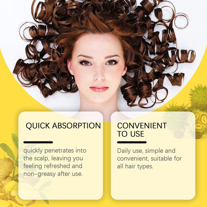Ginger Hair Oil for Scalp Care and Fuller-Looking Hair
