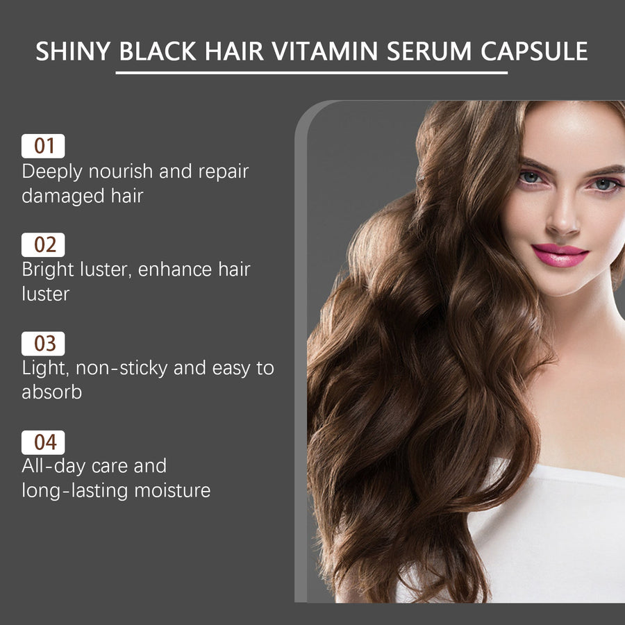 Hair Serum Capsules for Smooth, Shiny, Moisturized Hair