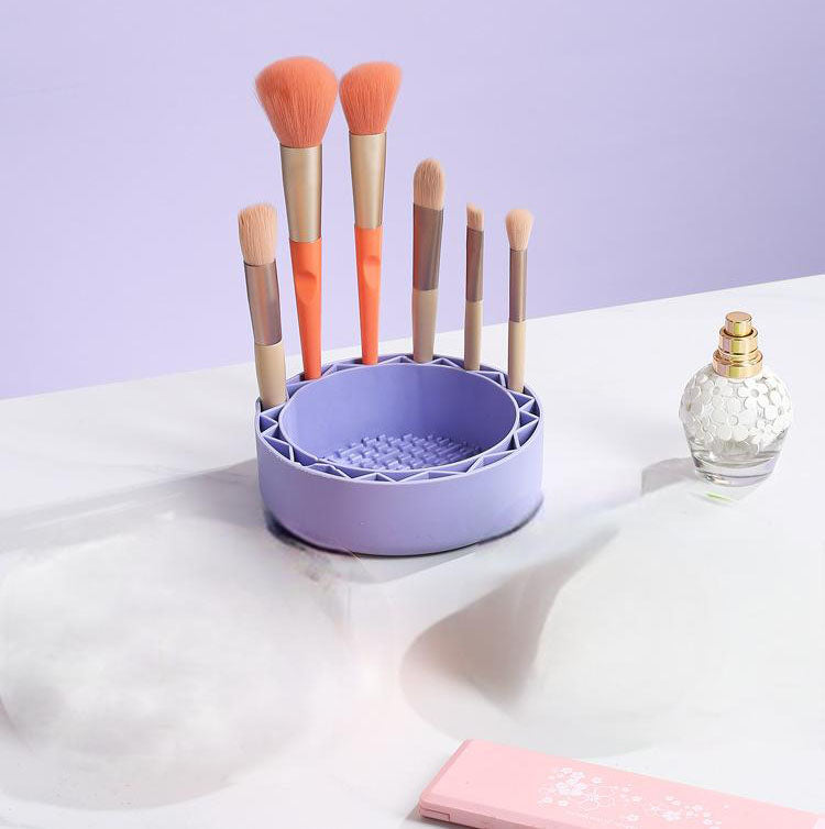 Silicone Makeup Brush Cleaner — Deep-Clean & Dry in Seconds