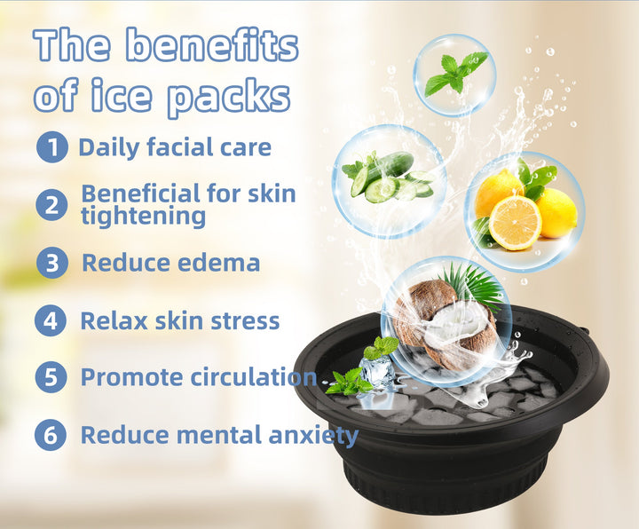 Foldable Ice Facial Therapy Basin — Portable Cryotherapy