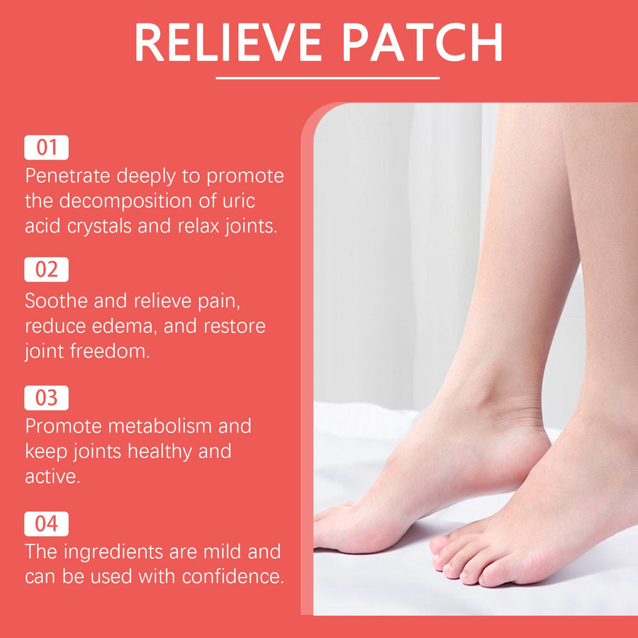 Foot Joint Relief Patch — All‑Herbal Pain Relief for Gout
