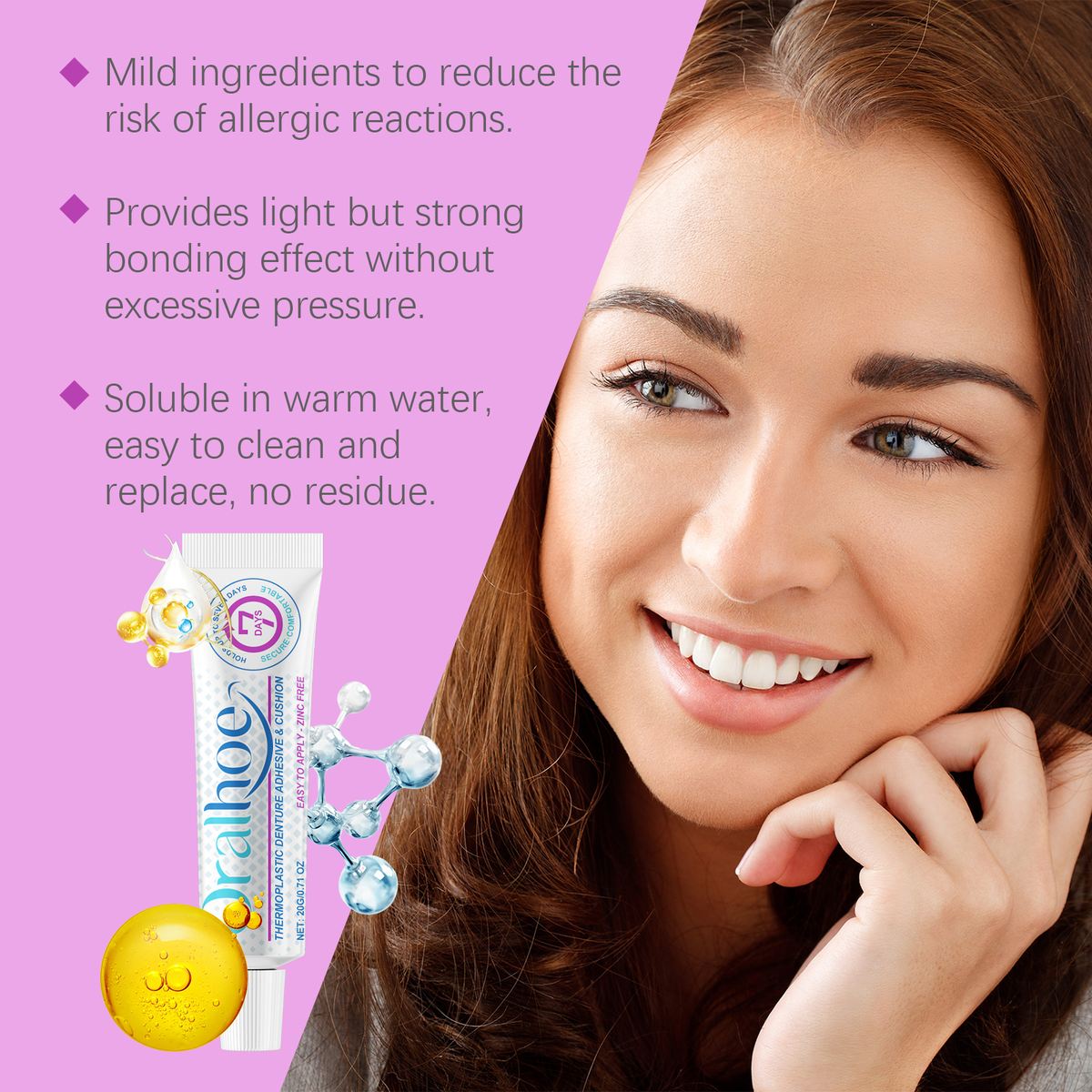 Denture Adhesive – 7-Day Secure Hold & Cushioned Comfort