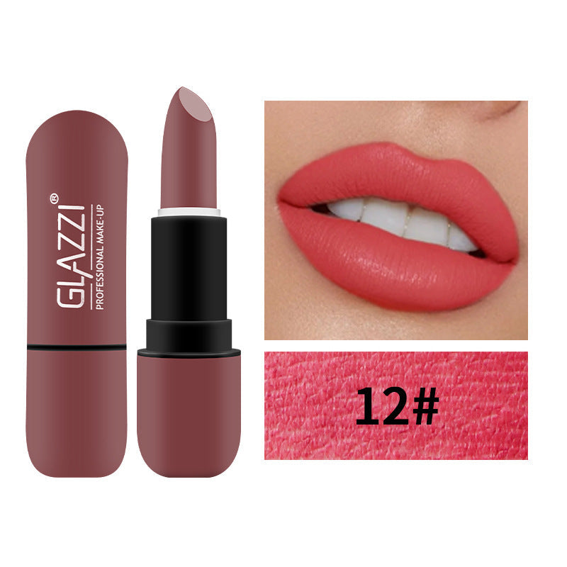 Velvet Matte Capsule Lipstick for Bold, Vivid Color