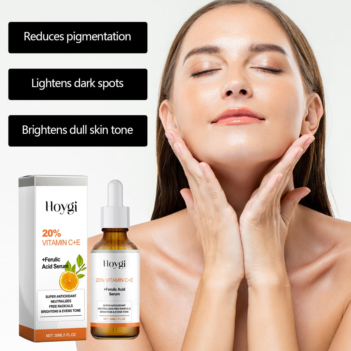 Vitamin C E Ferulic Acid Serum for Dark Spots & Tone