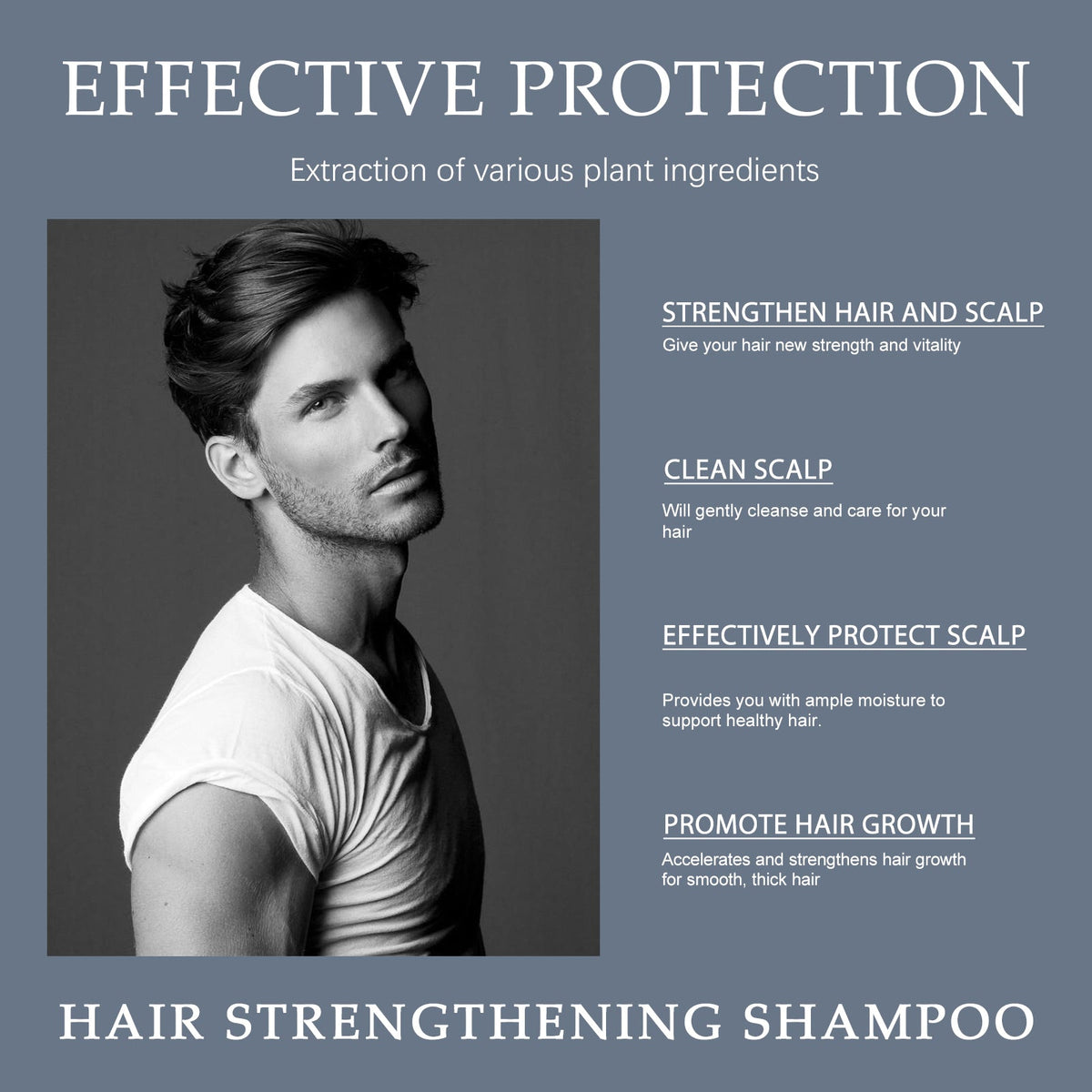 Men's Shampoo for Clean, Moisturized Scalp & Hair