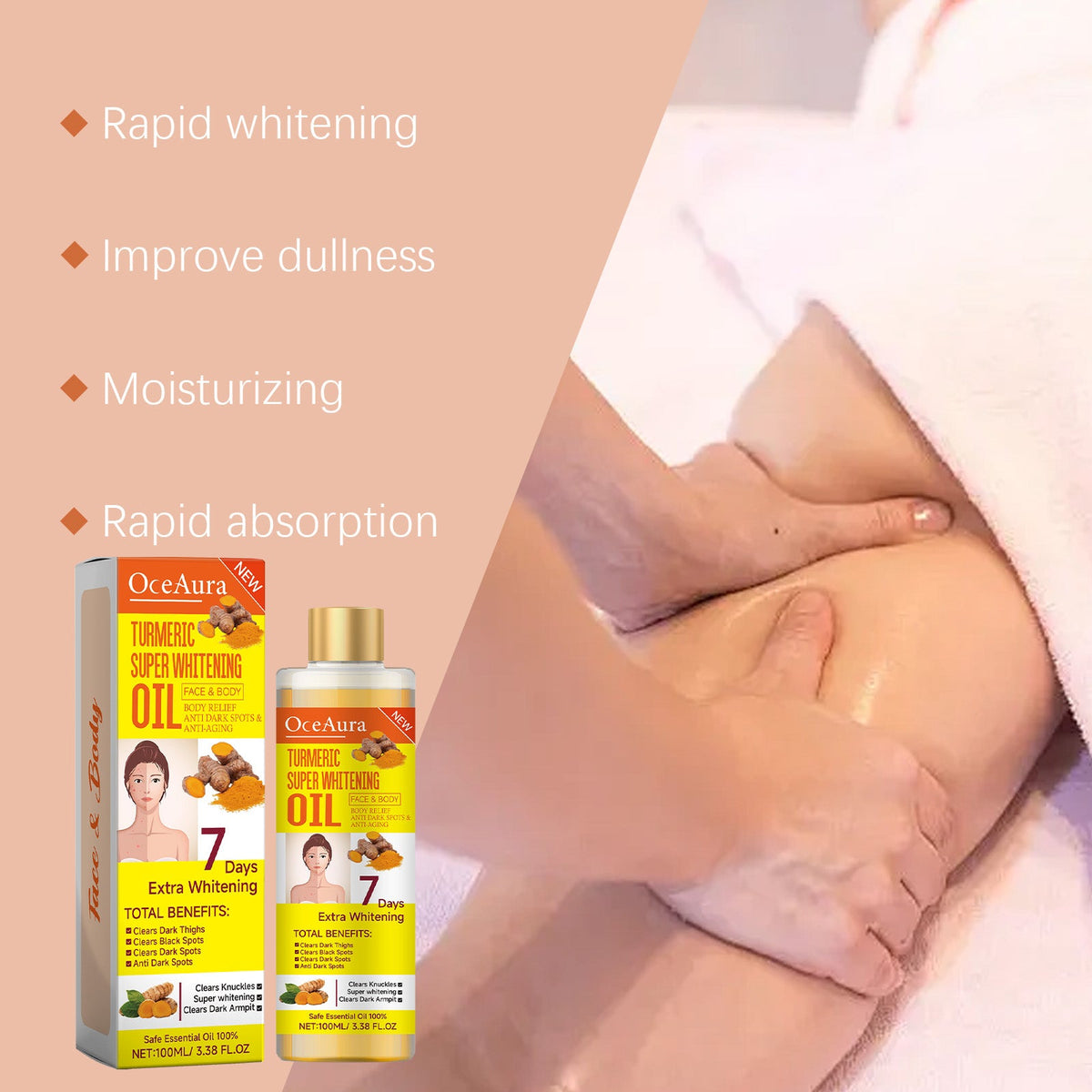 Turmeric Body Oil for Dark Spots & Uneven Skin Tone