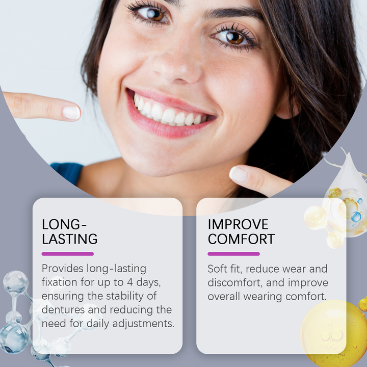 Denture Adhesive Cream – Strong Hold for Up to 4 Days