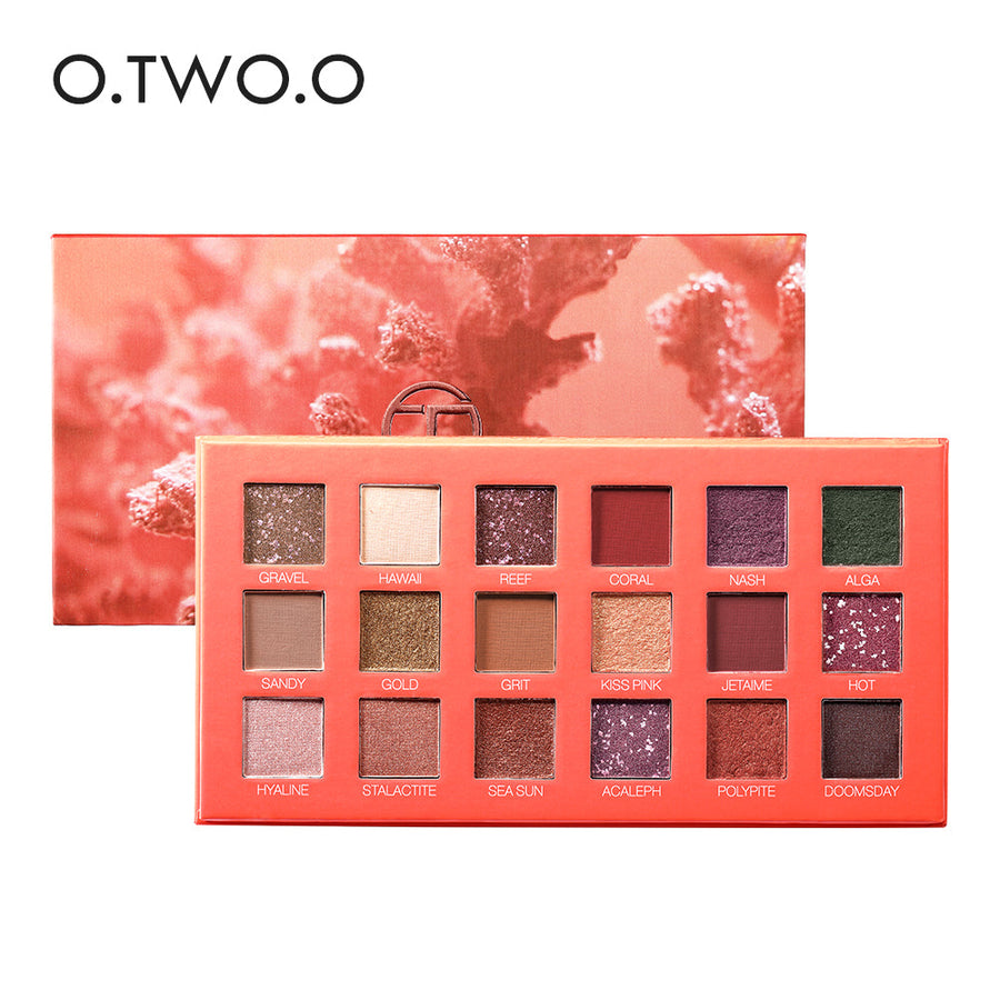 18-Color Eyeshadow Palette for Matte & Glitter Looks