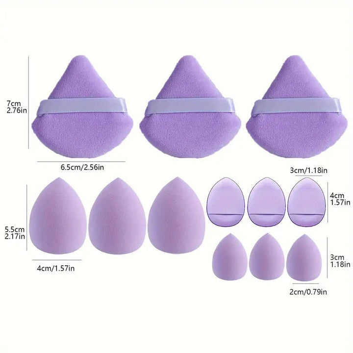 12-Piece Makeup Sponge Set — Flawless Airbrushed Finish