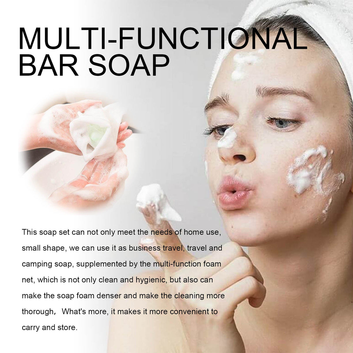 Rock Soap Body Cleansing Bar for Daily Fresh, Soft Skin