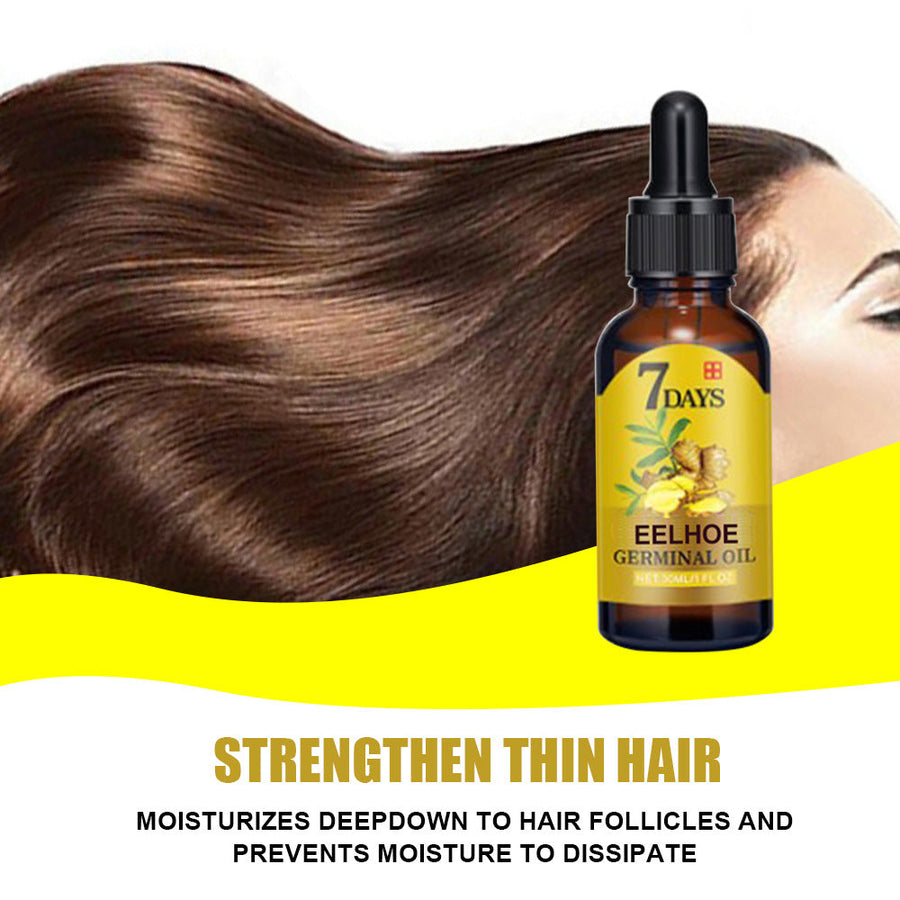 Ginger Hair Oil for Thin, Dry-Looking Hair & Shine