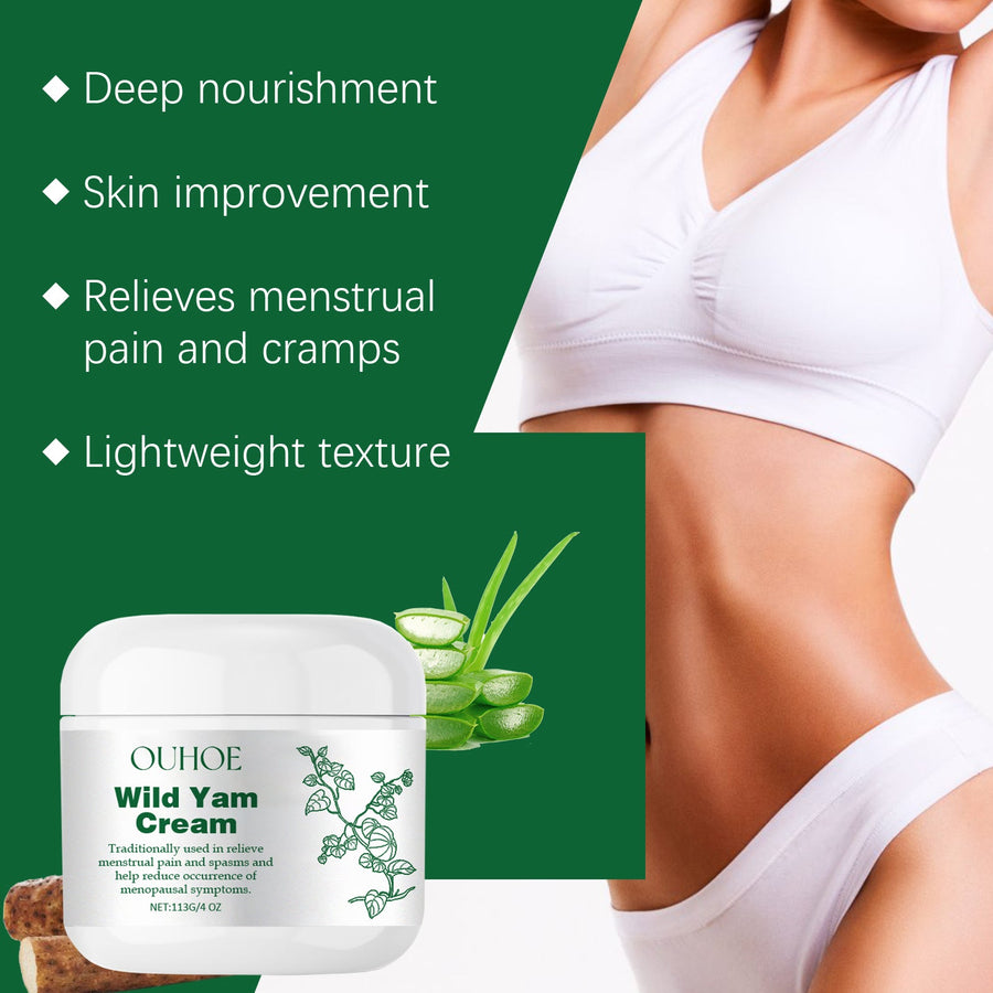 Wild Yam Cream — Natural Menstrual Pain Relief & Skin