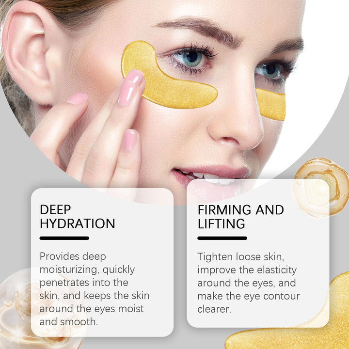 24K Gold Eye Mask Patches for Firming and Hydration