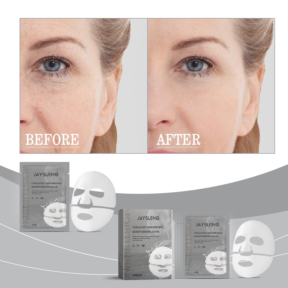 Collagen Sheet Mask for Instant Hydration & Firming