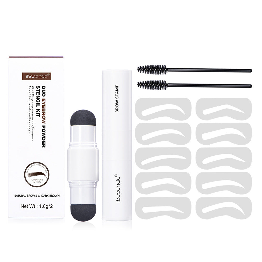 Eyebrow Powder Stencil Kit for Fuller, Defined Brows