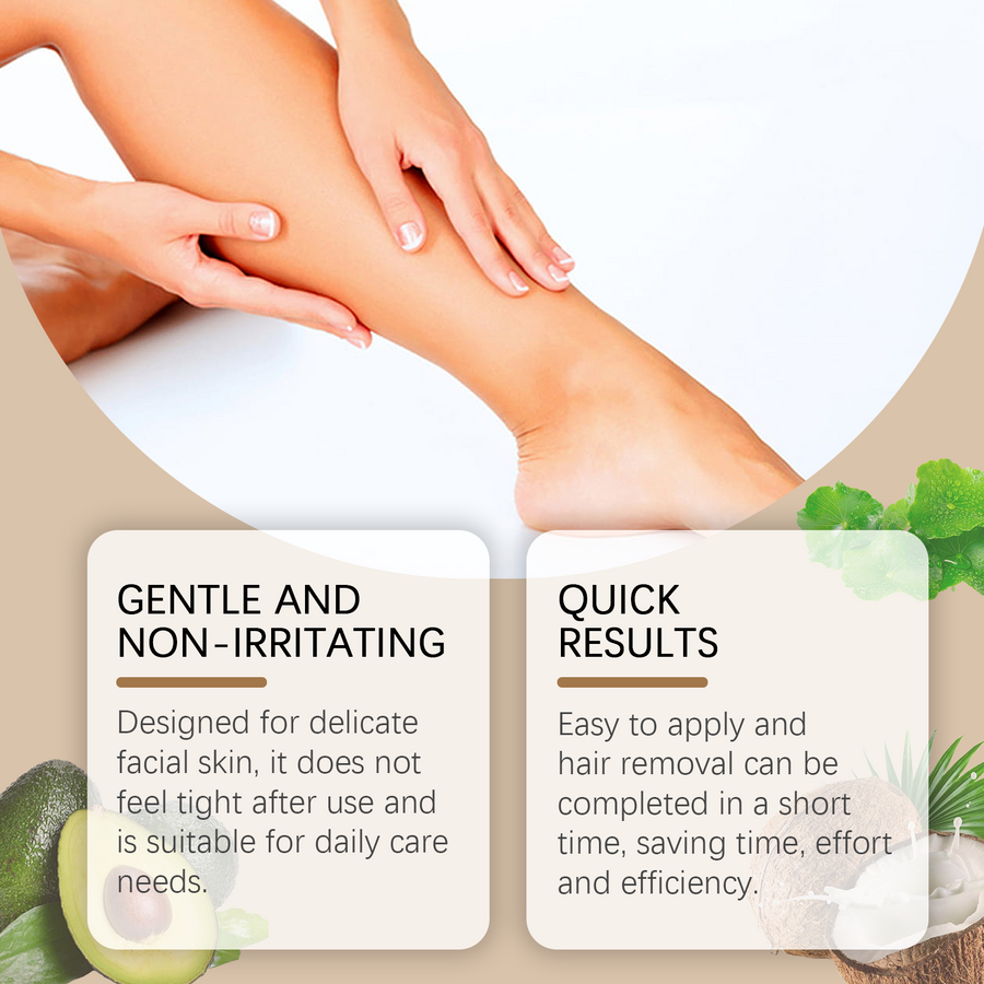 Coconut Facial Hair Removal Cream for Sensitive Skin