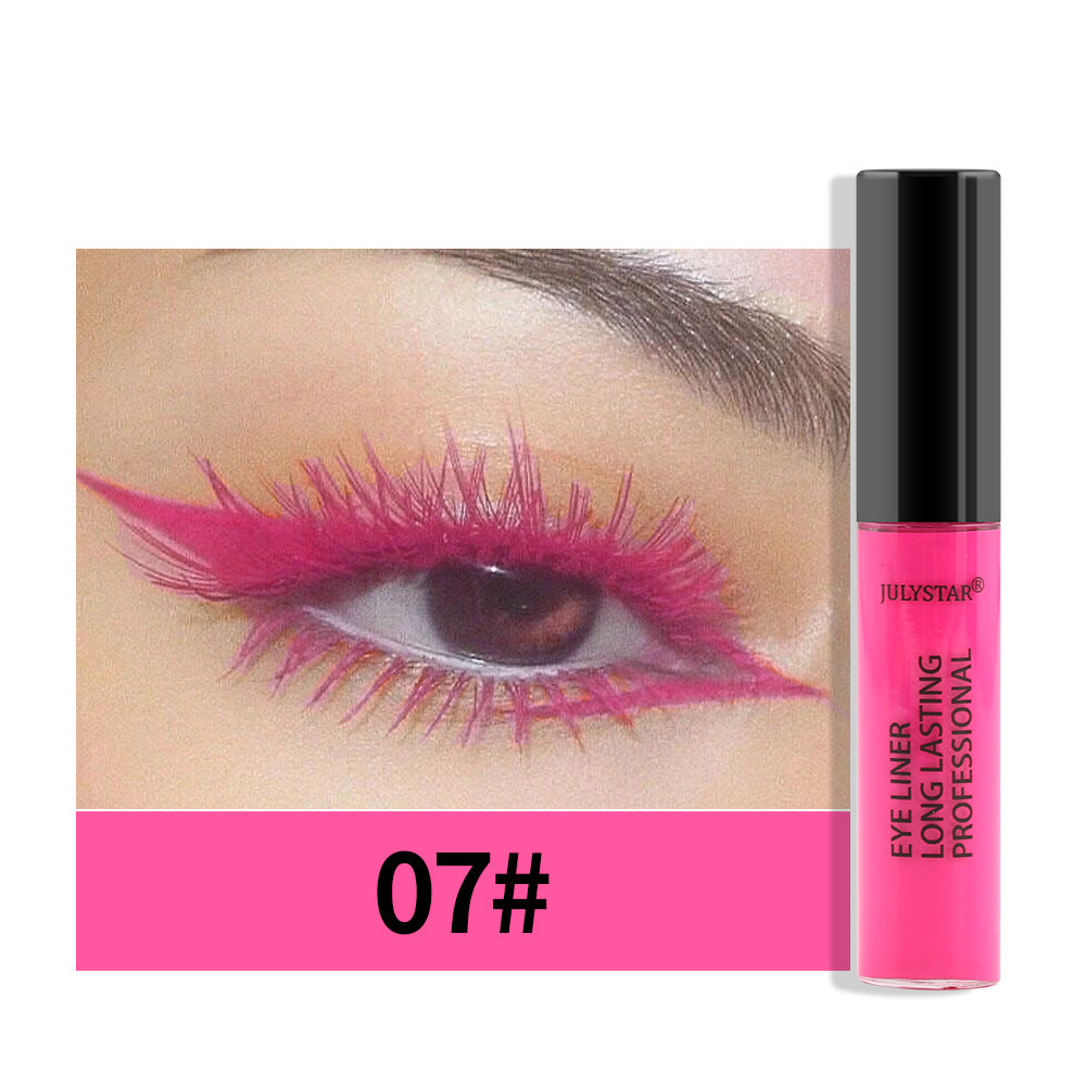 8-Color Liquid Eyeliner Pen for Precise Graphic Looks