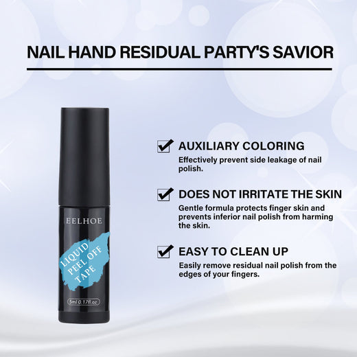 Peel-Off Nail Skin Barrier for Clean Manicure Edges