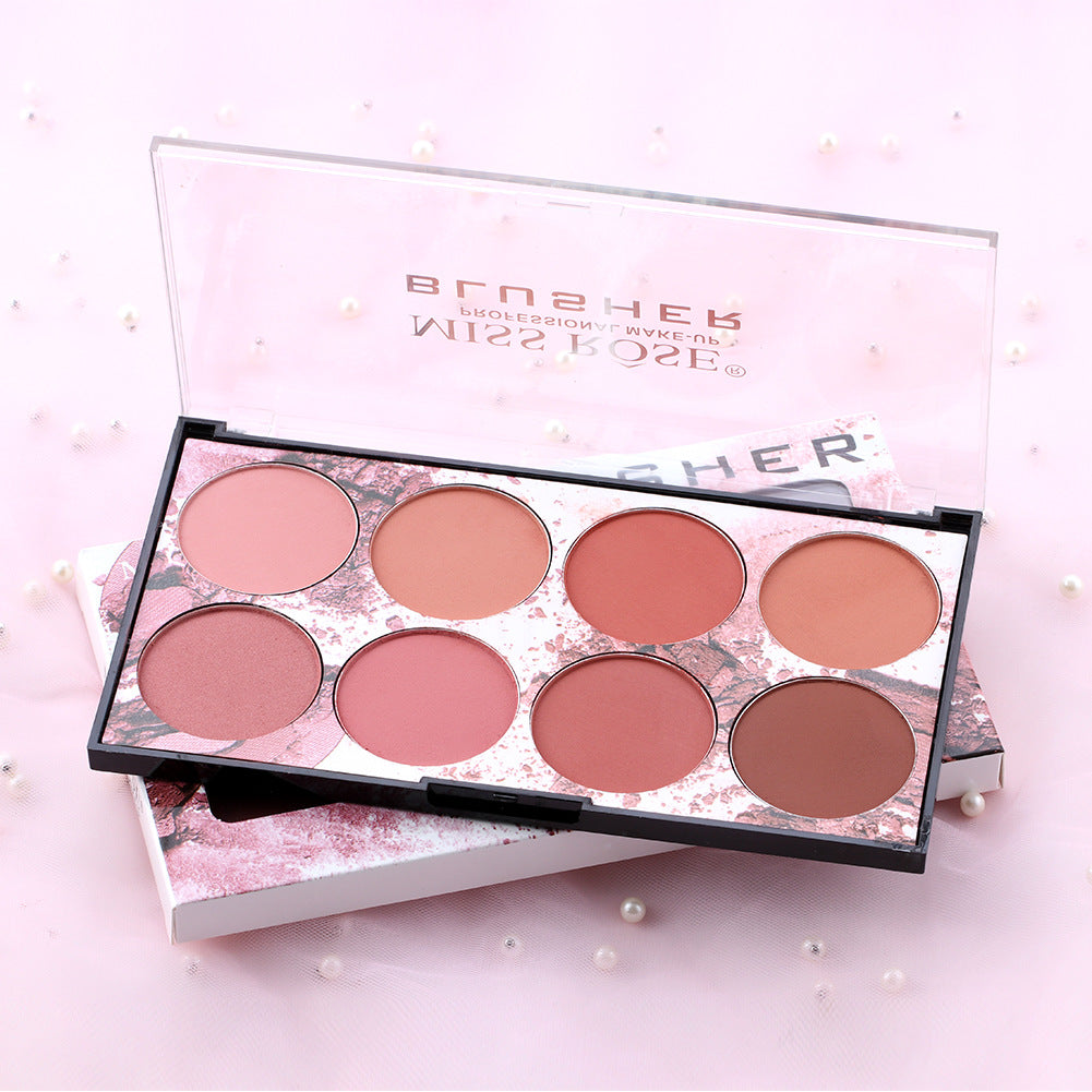 Matte Blush Palette: 8 Natural Shades For Any Look