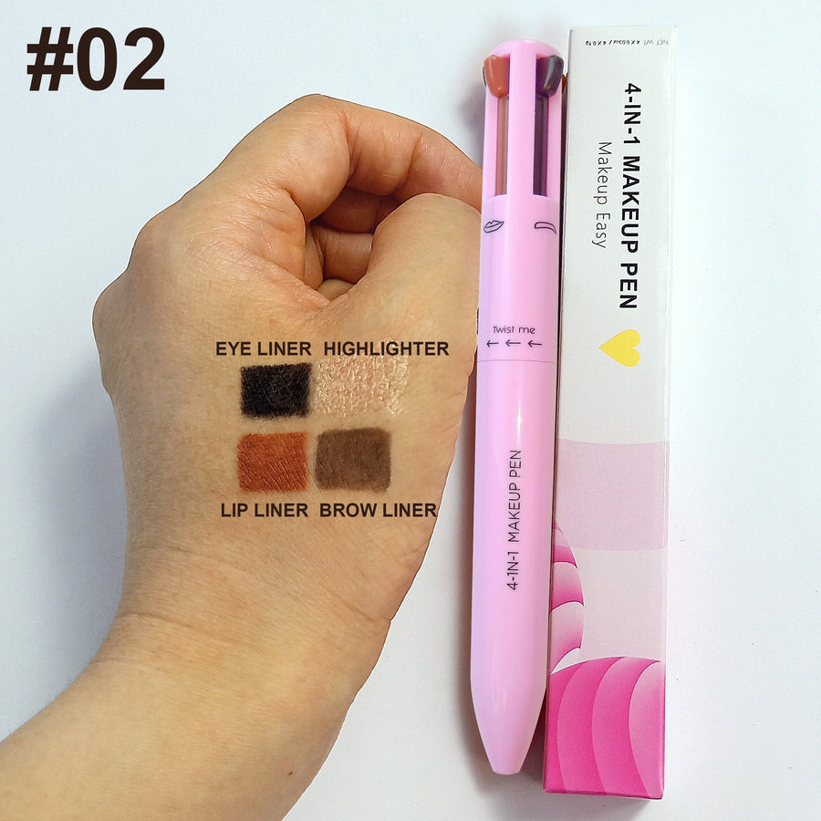 4-in-1 Makeup Pen for Brows, Eyes, Lips & Highlight