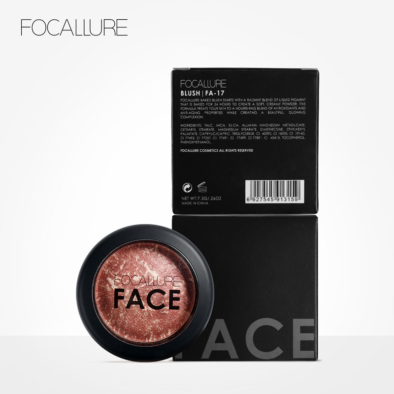 Baked Blush 6-Color Palette for Naturally Radiant Cheeks