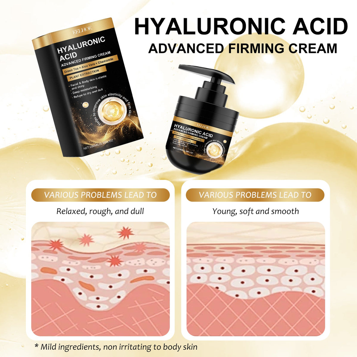 Hyaluronic Acid Firming Cream for Face & Body