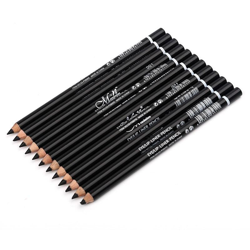 12-Color Waterproof Eyeliner Pencil Set for Bold Looks