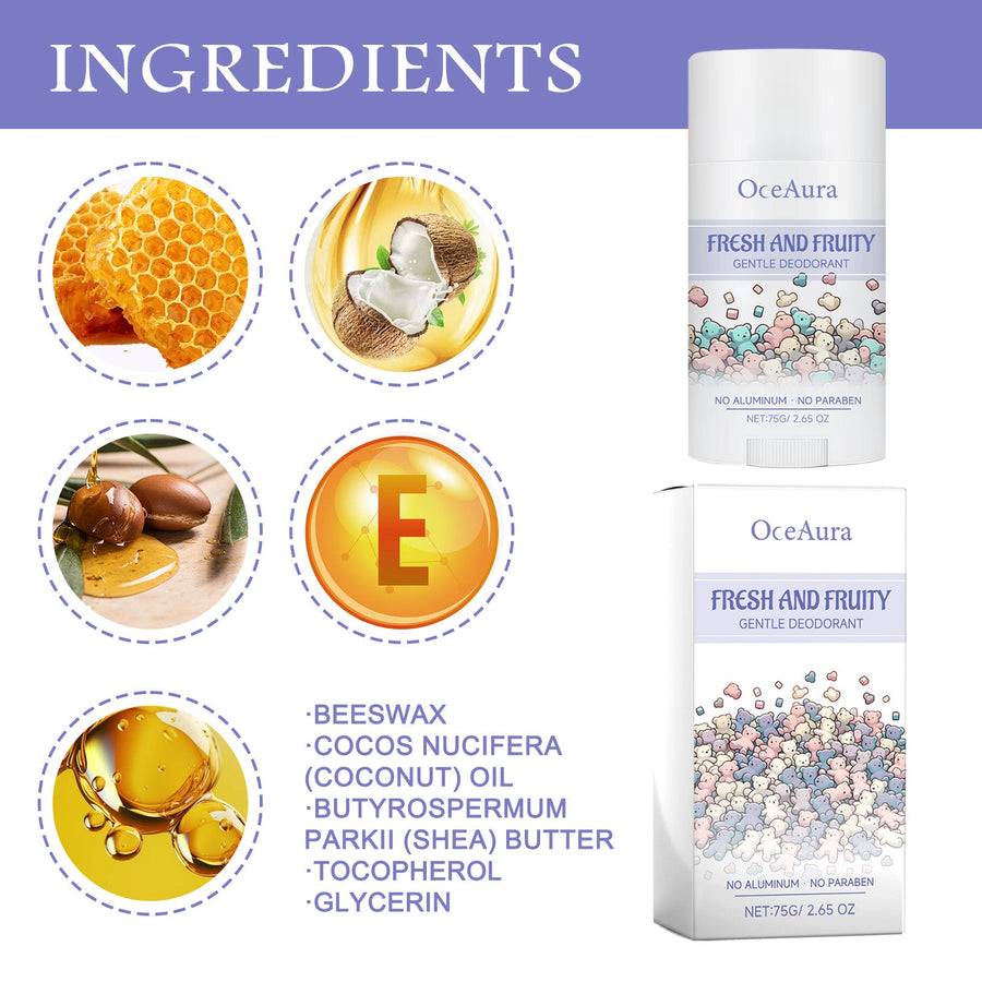 Natural Deodorant Stick - Aluminum-Free Odor Protection