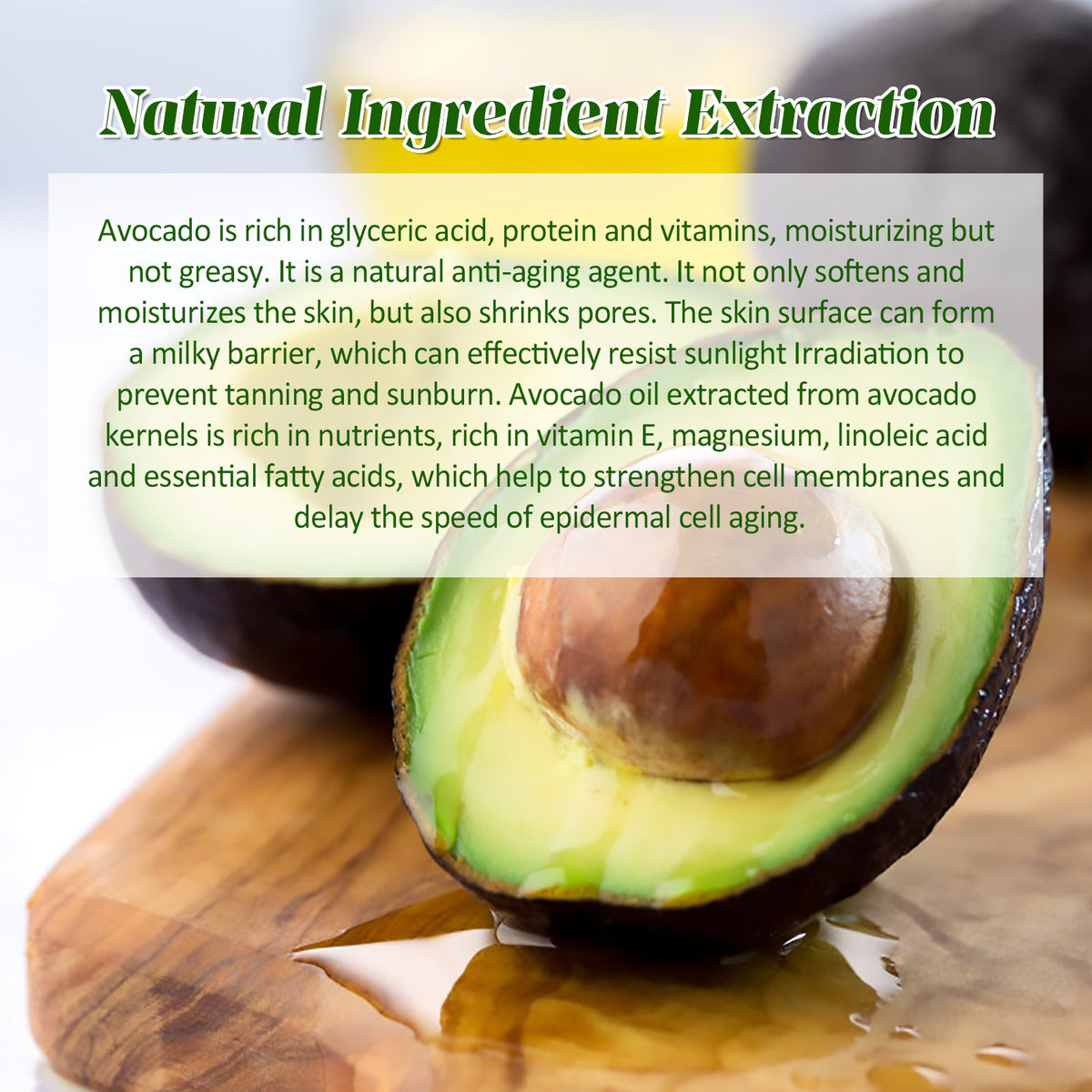Avocado Face Serum for Deep Hydration & Fine Lines
